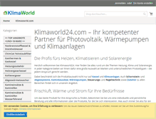 Tablet Screenshot of klimaworld24.info